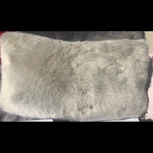 RESTORATION HARDWARE FAUX Fur Lumbar Pillow
